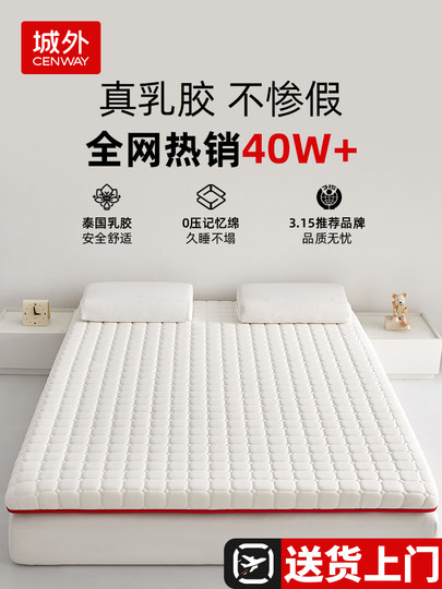 Latex Memory Foam Mattress Pad for Home Use, Bedroom, Rental, Tatami Mat, Dormitory, Student, Single Bed