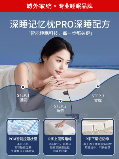 Citi Pillow Pillow Core Supports the Cervical Spine to Aid Sleep, Deep Sleep Pro, Adult Hotel Same Model, Children's Slow Rebound Memory Foam