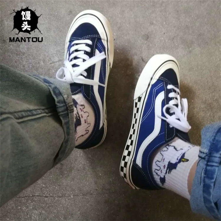 VANS STYLE 36 SF Đàn ông và phụ nữ Giày cờ vua màu xanh hải quân VN0A3MVLVS9 MV1VS9 - Dép / giày thường