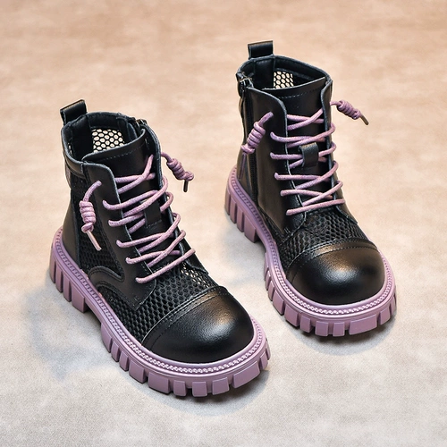 Martens, весенний осенний детский наряд маленькой принцессы, летние дышащие короткие сапоги, детские ботинки, 2023 года