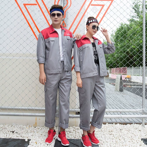 Новая мастерская Dongfeng Nissan -Long -sleeved Factory Factory Work Olde Set Men's Mope Shop Workshop после Службы страхования трудового обслуживания.