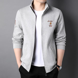 Zuoru stand collar trendy sports jacket men's sweatshirt