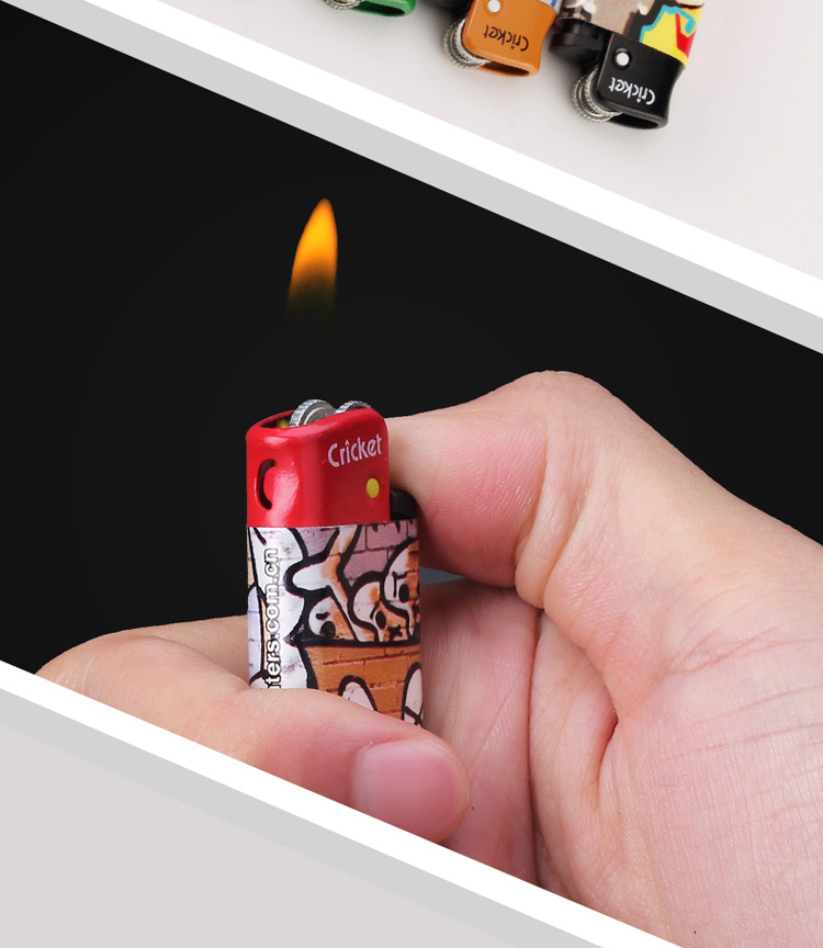 Crickert châu chấu ED1 thanh lịch A4 gói giấy sáng tạo graffiti chống nổ bánh xe dùng một lần cá tính nhẹ hơn - Bật lửa bật lửa dupont chính hãng