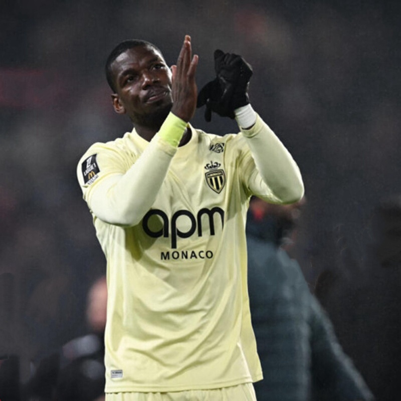 25-26 Monaco Jersey Monaco Away Football Uniform No. 8 Pogba No. 10 Golovin No. 9 Balogun
