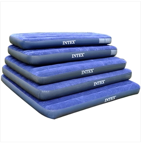 Clearance INTEX inflatable mattress outdoor camping air cushion bed double single home with lunch break accompaniment folding punch