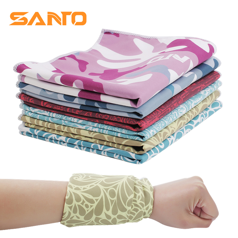 SANTO Shantuo men and women's sports towel Sweat-absorbing water-absorbing quick-drying running gym sweat-wiping quick-drying wrist towel