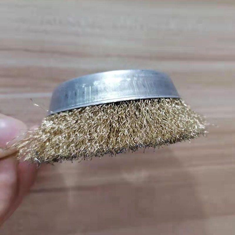 Handheld electric grinding machine brushed polishing machine steel wire brush wheel rust removal polished brush bowls mouth clear cuttings and round brush inner hole bowls mouth