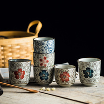 Ceramic tea cup Japanese style casual cup Milk cup Tea cup Water cup Kung Fu tea cup Tea cup Beer cup