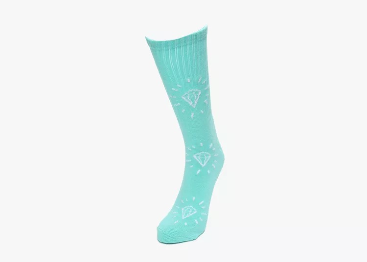 SSCHATSHOP Trượt ván đường phố đầy vớ kim cương Vớ cotton ống thể thao cho nam và nữ vớ thủy triều - Vớ thể thao tất cổ ngắn