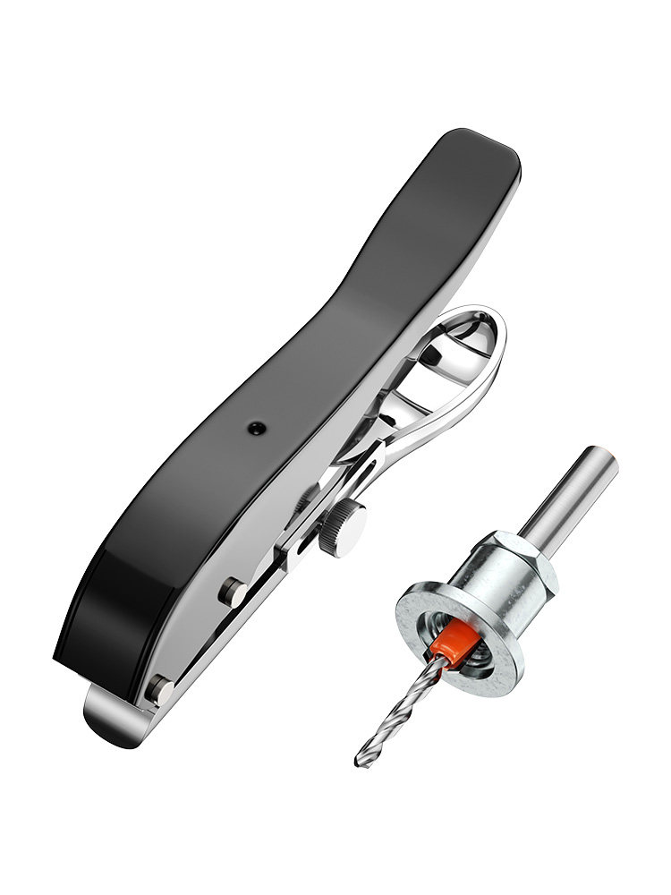 Eco-Board Edge Banding Punch Pliers Hole Puncher Drill Bit Woodworking Nail-Free Tool Magic Tool with Limit Hole Puncher