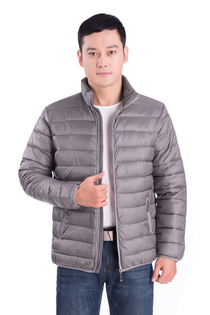 Mùa đông trung niên nam xuống cotton cotton nam cotton cotton cổ áo thanh niên cổ áo kích thước lớn nhẹ mùa đông ngắn áo khoác áo khoác nam đẹp