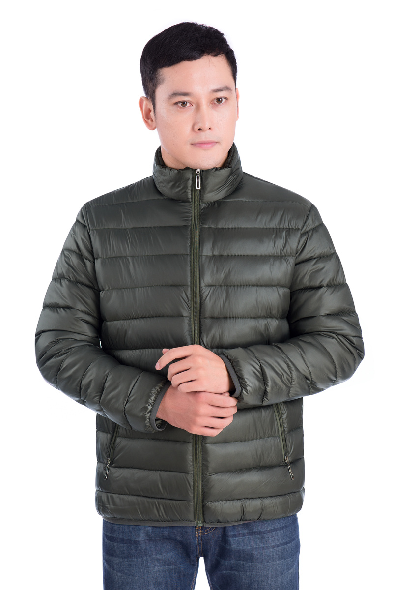 Mùa đông trung niên nam xuống cotton cotton nam cotton cotton cổ áo thanh niên cổ áo kích thước lớn nhẹ mùa đông ngắn áo khoác áo khoác nam đẹp