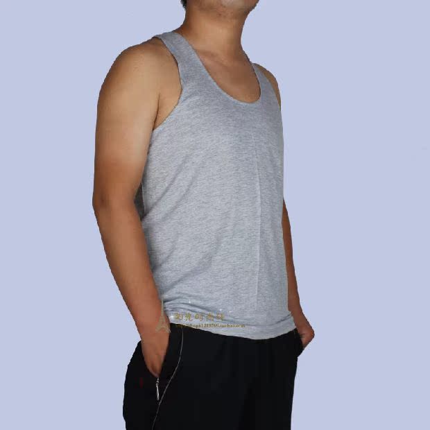 Trung niên cỡ lớn cotton vest màu rắn vải trung niên nam không tay áo sơ mi mùa hè mồ hôi vest thoải mái áo không tay nam