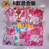 Cake Decoration Sugar Beads Baking Decoration Color Sugar Mix 7 colorful edible pearl Sugar white large number 500g