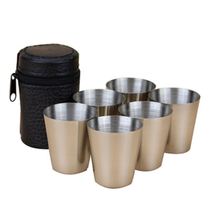 4pcs 4pcs Set 30ml Outdoor Practical Stainless Steel Cups Shots