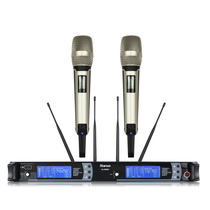 HALFSun shadow giant SU-9000D 4 antenna true diversity U segment long-distance reception one drag two professional stage performance Wedding school playground KTV with wireless microphone K Gemai