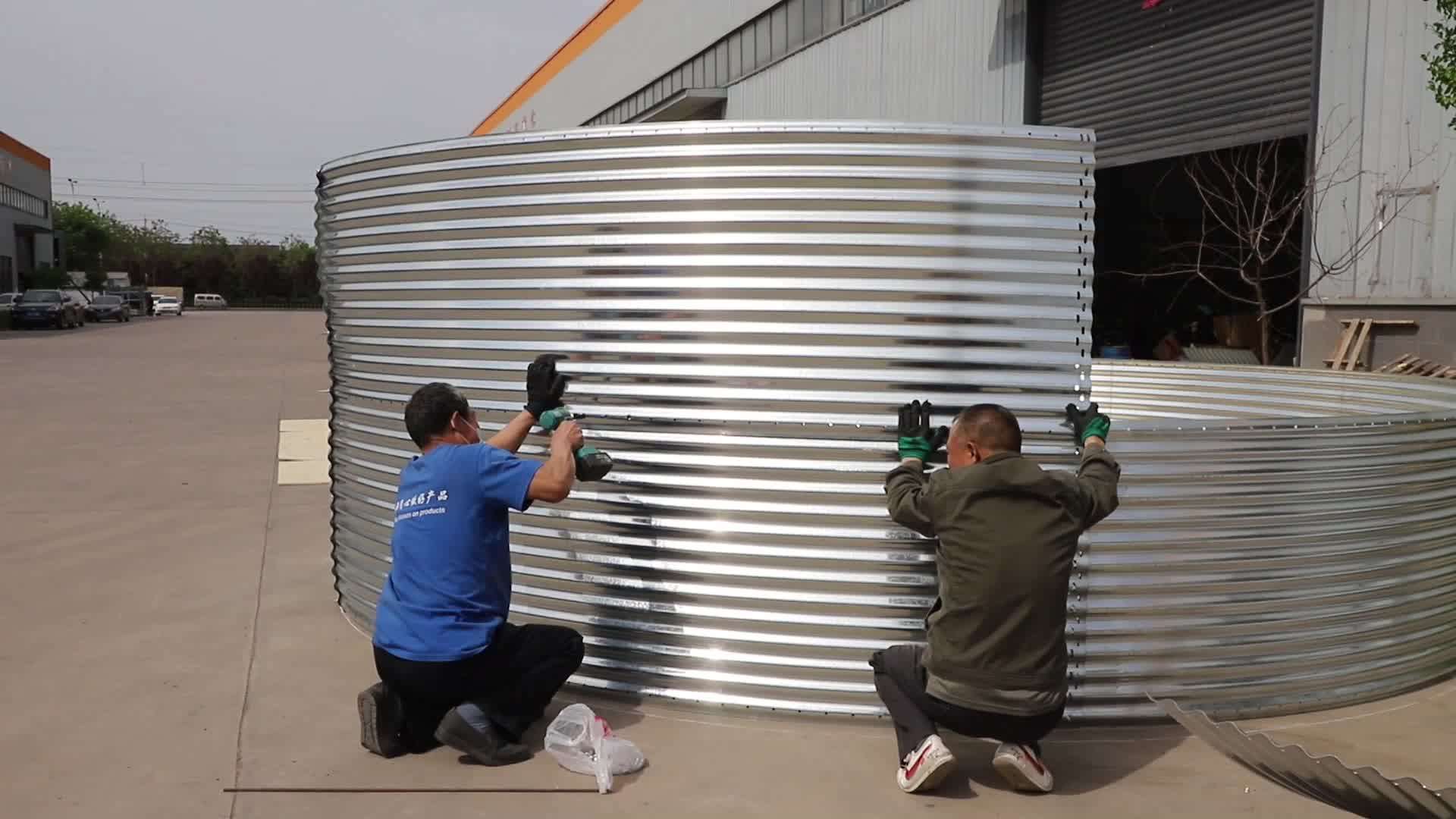 Customized Modular Galvanized Corrugated Steel Water Tanks for