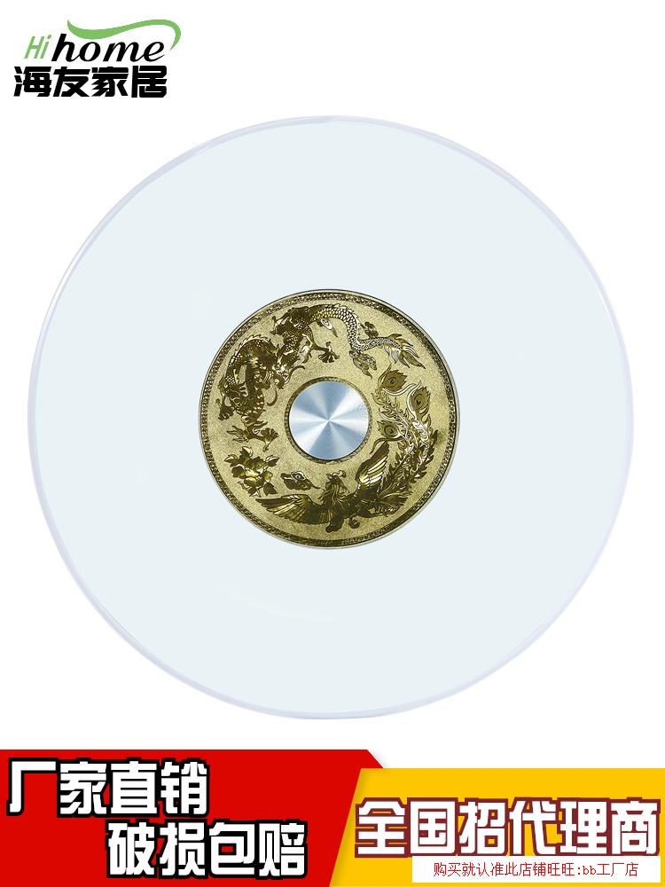 Table Turntable Tempered Glass Home Big Round Table Swivel Dining Table Garden Table Surface Base Disc Hotel Glass Turntable
