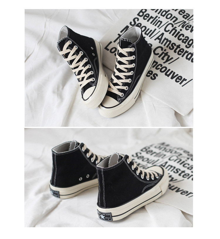 Phiên bản Hàn Quốc của giày vải cao cấp nữ 2018 mùa thu mới chụp đường phố giày sneaker nữ