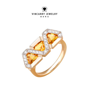 Vincarry 18k gold jewelery ring for women