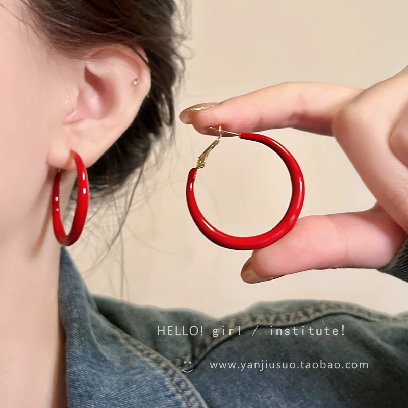 2026 год новые популярные exaggerated hoop серьги для женщин, высокое качество, легкие и роскошные серьги, серьги, подходящие для больших круглых лиц