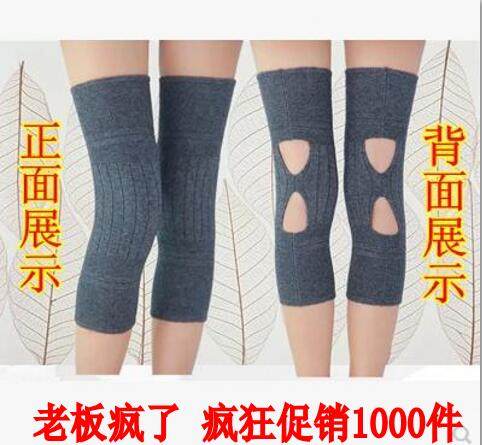 Four seasons of cashmere knee protection against wind and knee guard for old people air conditioning room heating knee and opening hollow