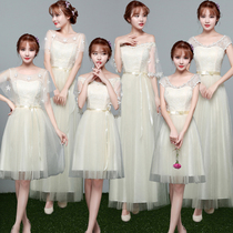 Party atmosphere small dress zipper skirt bridesmaid dress joker loose girl light gray simple new Chinese style