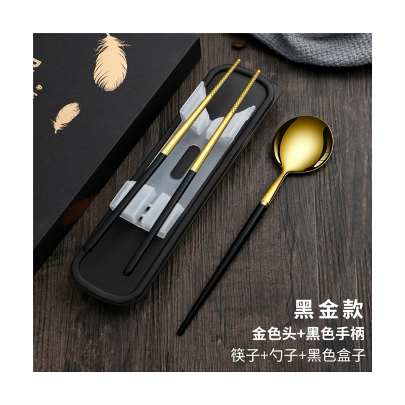 Girls take-out baby spoon chopsticks group out girls boxed box Fork bowl Office worker adult