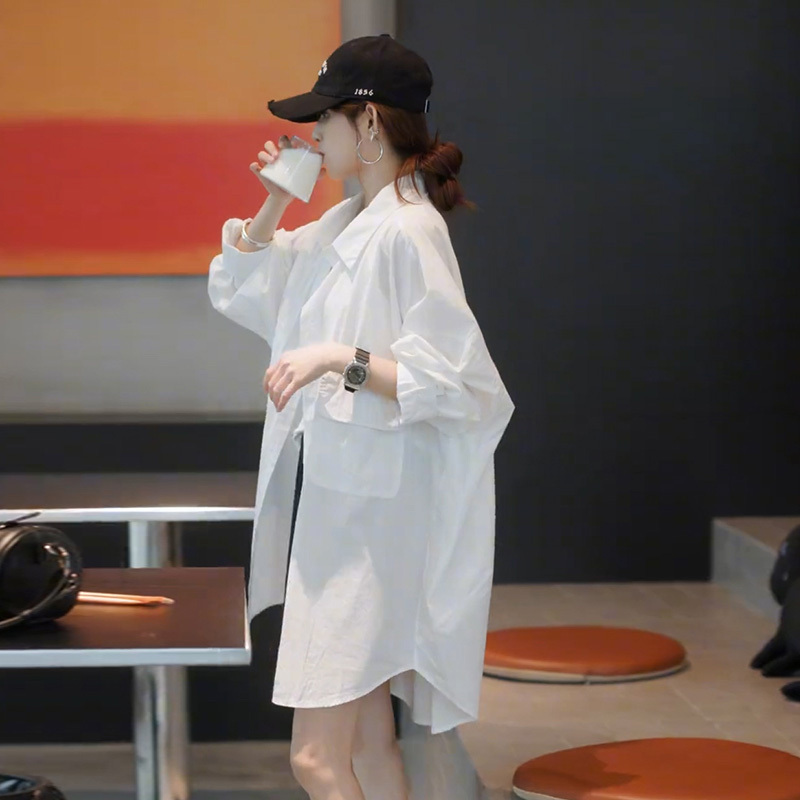 2026 New Summer Style Women's Sun Protection Clothing, Popular Loose and Lazy Style Top, Mid-Length Shirt Jacket That Covers the Buttocks 2026 New Summer Style Women's Sun Protection Clothing, Popular Loose and Lazy Style Top, Mid-Length Shirt Jacket That Covers the Buttocks