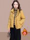 Xiaoxiangfeng round neck lightweight down cotton women's short 2025 new loose fashionable thin jacket winter trend