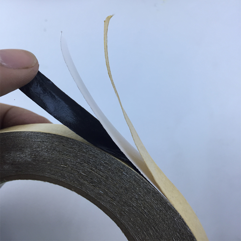 Double double tear black double-sided adhesive tape multilayer free primer true stone lacquered water multi-color paint black line adhesive tape
