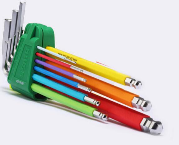 Series 9 pieces of special length ball head hexagonal wrench set 09101CH
