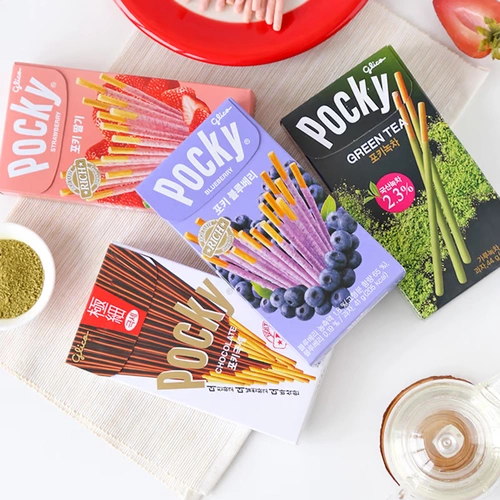 Южная Корея импортировал Glico/Gree Gao Strawberry Blueberry Matcha Chocolate Alavor Alavon Savwich Biscuits детские закуски