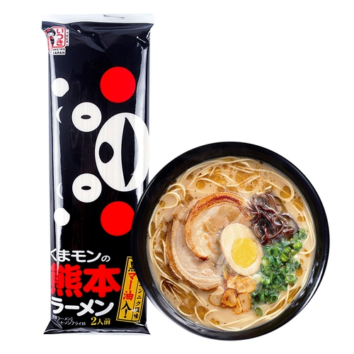 Япония импортированный рамэн Wumi Kumamoto черный кунжутный масло из свиного костяного супа, японская сумка быстрого питания рамена, 1 человек