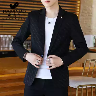 Rich Bird Spring and Autumn suit jacket men Korean trend slim handsome small suit men casual plaid single West