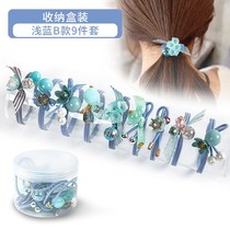 Good-looking small rubber band jewelry exquisite high-grade head rope female Net red Super tie hair rope rubber ring Hairband high value