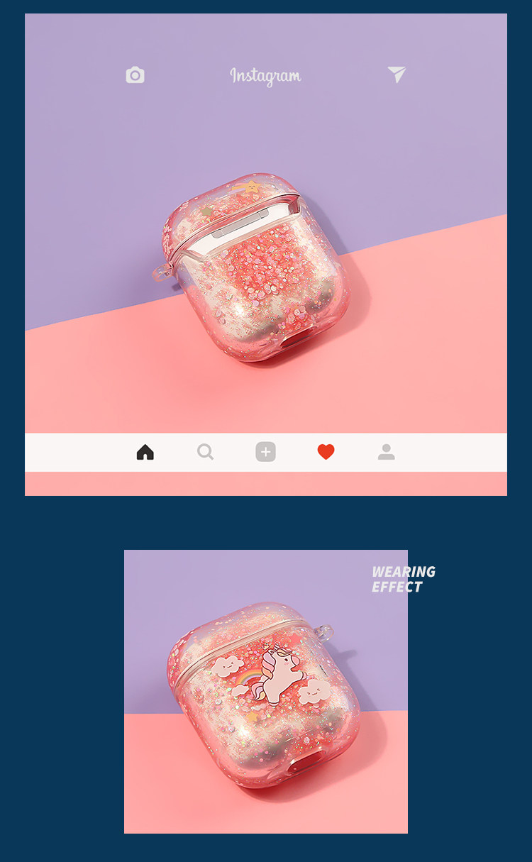 Bling Bling Liquid Unicorn Airpods Case