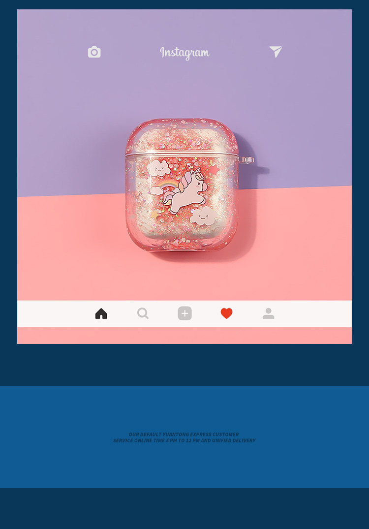 Bling Bling Liquid Unicorn Airpods Case