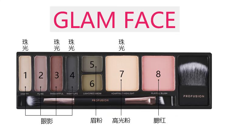 [Chuyên gia trang điểm chuyên nghiệp] mỹ phẩm set phấn mắt sửa chữa năng lực sửa chữa chân mày phấn phủ set set full set không thấm nước bảng màu mắt clio