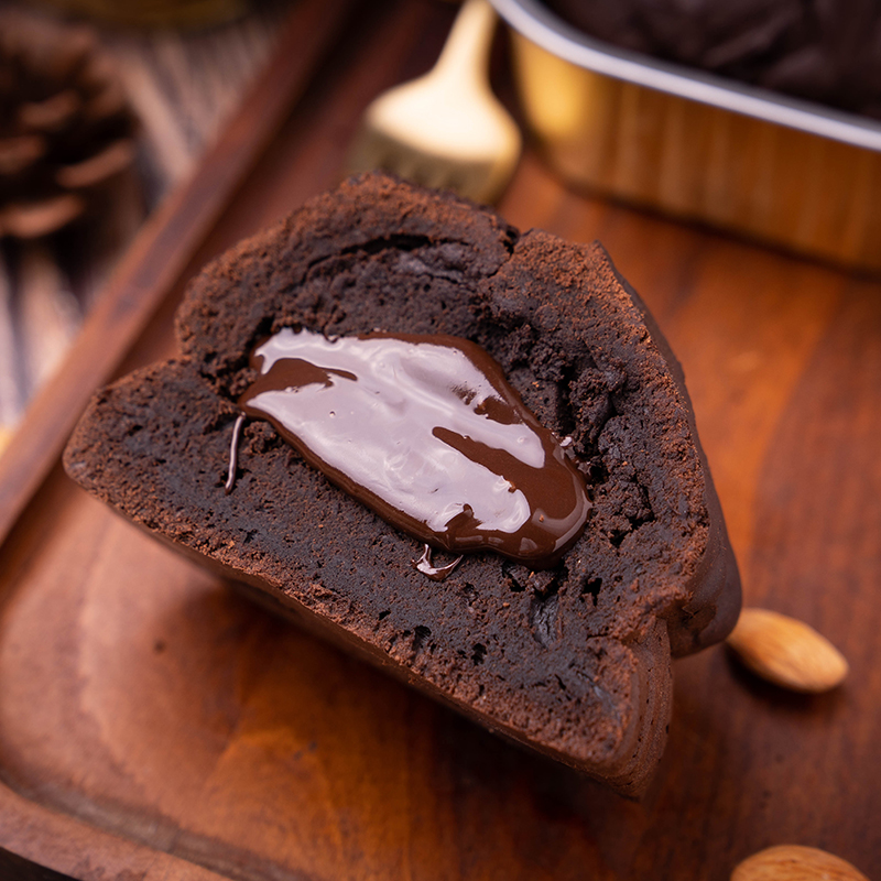 Brother Shen Sucrose-Free Konjac Brownie Cake Popping Dark Chocolate Brownie Gluten-Free Sugar-Controlled Konjac Pound Cake