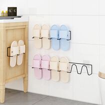 Japanese baby girl personality living room simple small creative style hanging on the door shoe rack iron home style