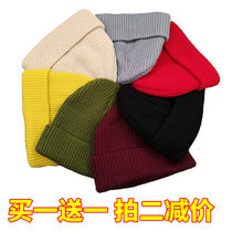 Knitted hat melon leather hat male Tide brand landlord retro yuppie female ins Street hiphop hip hop wool hat