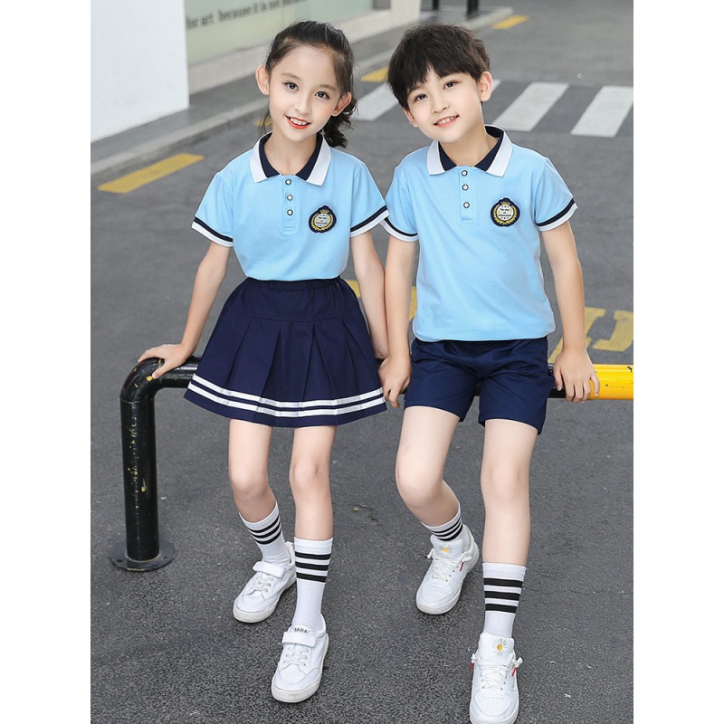 Kindergarten Summer Clothing Graduate School Student Class Short Sleeve Short Sleeve Short Sleeve Show Children's Athletic School