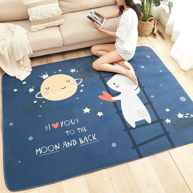 Floor mat winter leisure area carpet bedroom ins wind small table entrance living room 2021 new style wash-free