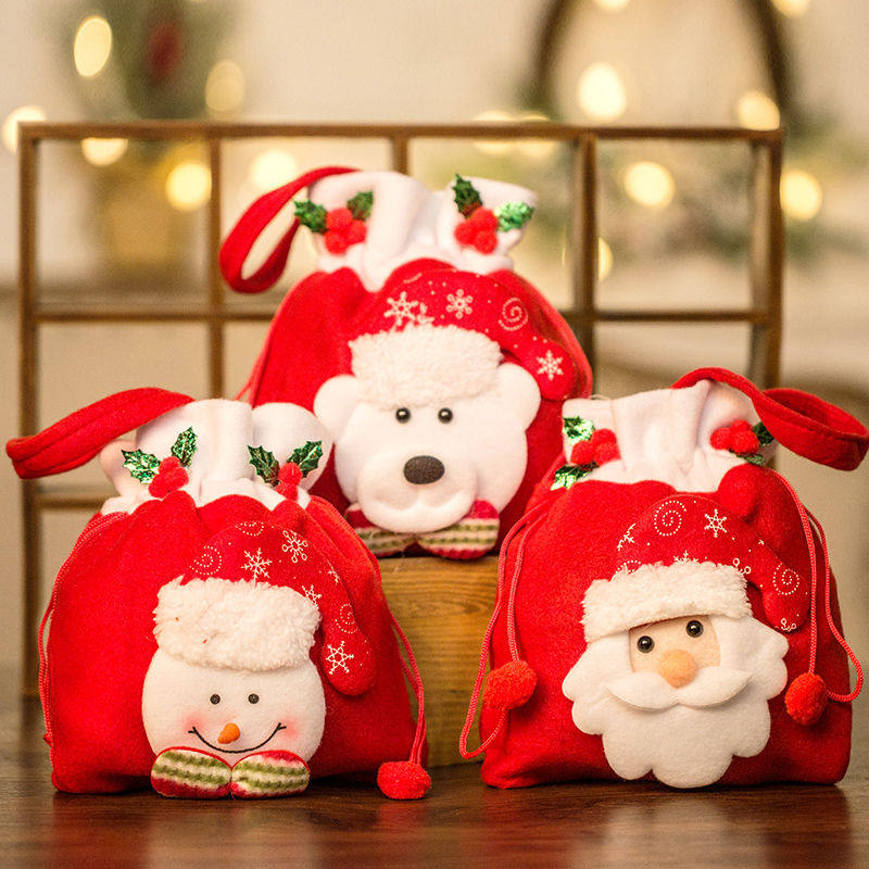 Christmas Gift Bag Ping An Fruit Packaging Box Apple Bag Christmas Decoration Gift Box Children Small Gift Candy Bag