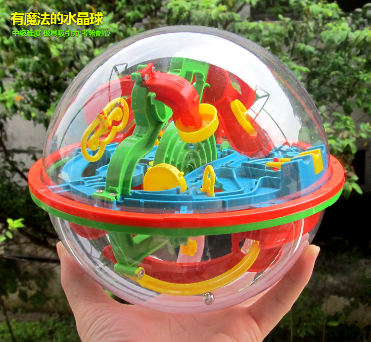 Shaoarch 3d bóng mê cung ba chiều ma thuật đốt bóng thông minh của trẻ em đang lao ra khỏi mê cung bóng đồ chơi não mạnh nhất - Đồ chơi IQ nhà búp bê