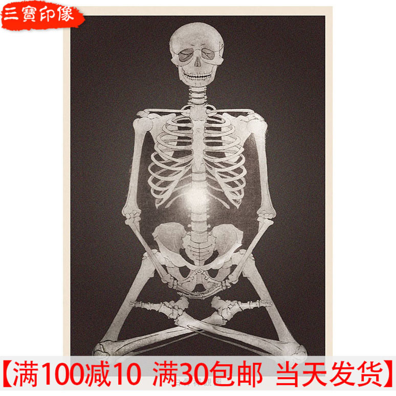 Tie-Edge Buddha Portrait Meditation Meditation Meditation Five Doors Zen Law White Bone View No Net View Wall Chart Pendulum Terrace Photographic Plastic Plasmona Collage