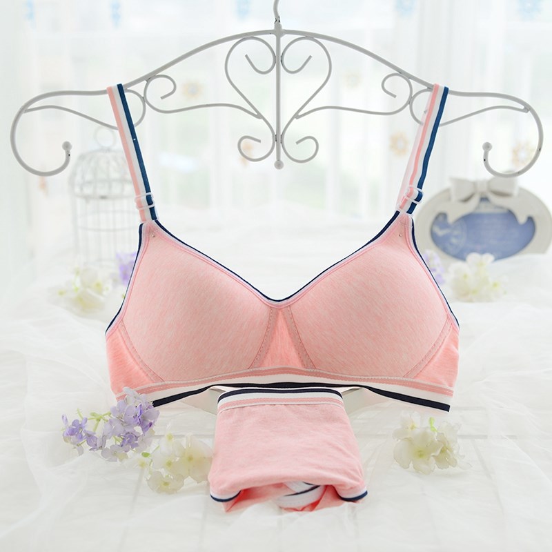 Girlbras mà không cần khuôn cup vòng thép mỏng áo ngực trung học đồ lót tập hợp sinh viên đại học áo ngực áo ngực rập khuôn bộ.