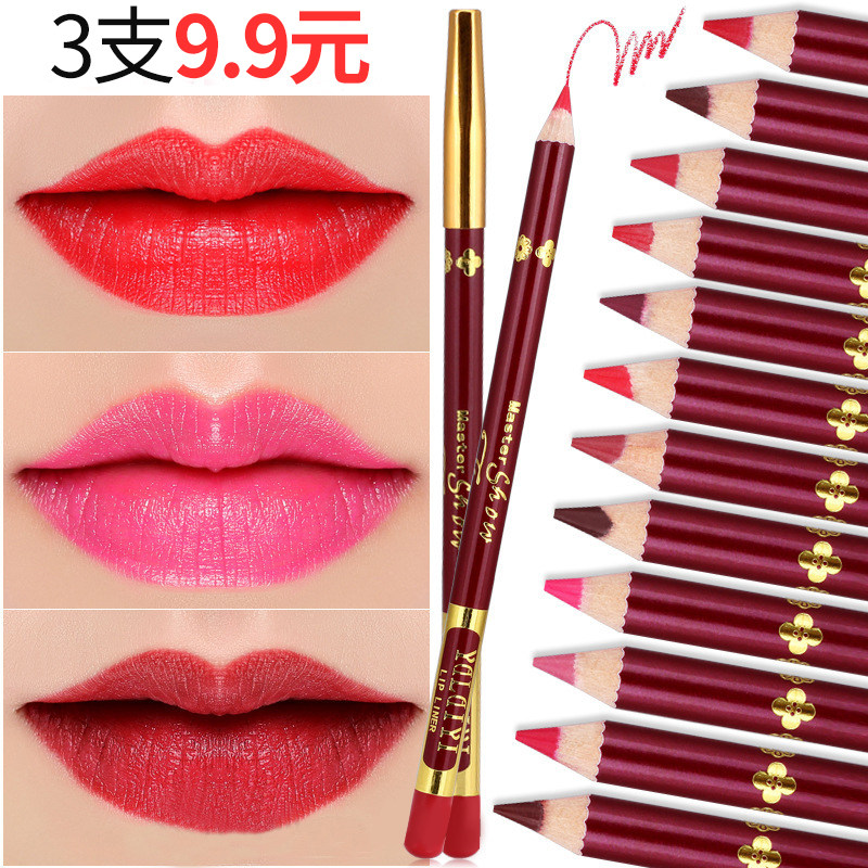 Lip Pencil woman waterproof lasting not to fall off color hook line mouth red sketching lip line pen style Lip Divine