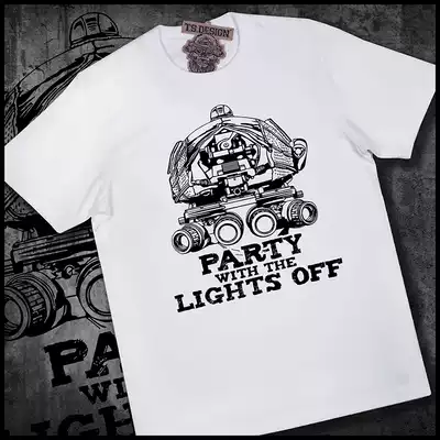 (Tactical bone frog)USMC night vision device party without lights Tactical army fan T-shirt tide brand